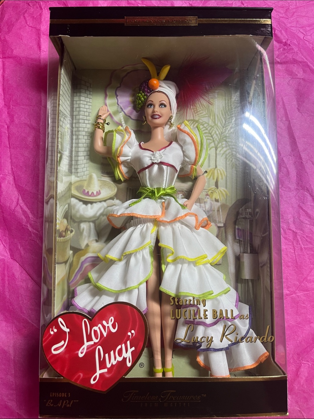 2001 Mattel 'I Love Lucy' Lucille Ball Doll Episode 3 “Be a Pal” NRFB